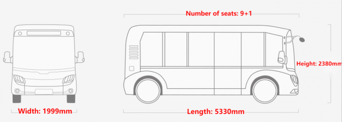 5.3 метр Чистый электрический автобус TEG6530BEV Большой внутренний космический автобус 0