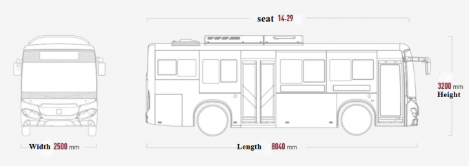 Мощный и долговечный 8-метровый чистый электрический автобус TEG6803BEV с просторным пространством 2